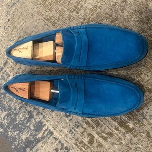 Harry’s of London Blue Suede Men's Loafers